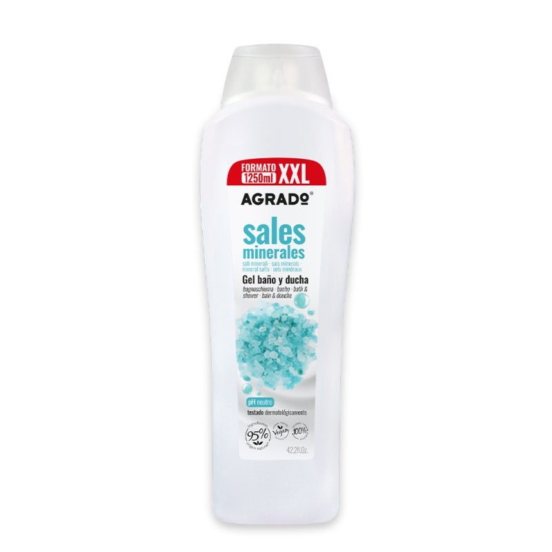 Agrado Sea Salt Shower Gel for Family Use – Large 1250ml Bottle
