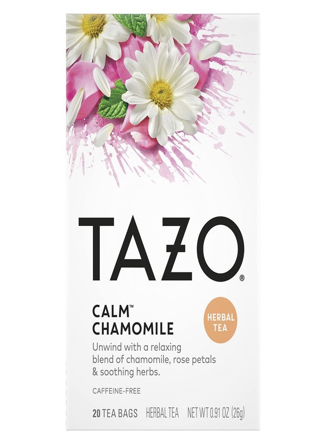 Tazo Herbal Infusion Tea-Calm Chamomile (Decaf), 20 Filter Bags - Image 1
