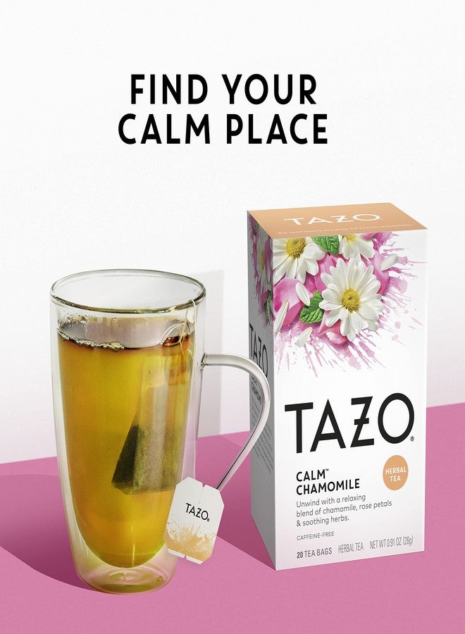 Tazo Herbal Infusion Tea-Calm Chamomile (Decaf), 20 Filter Bags - Image 4