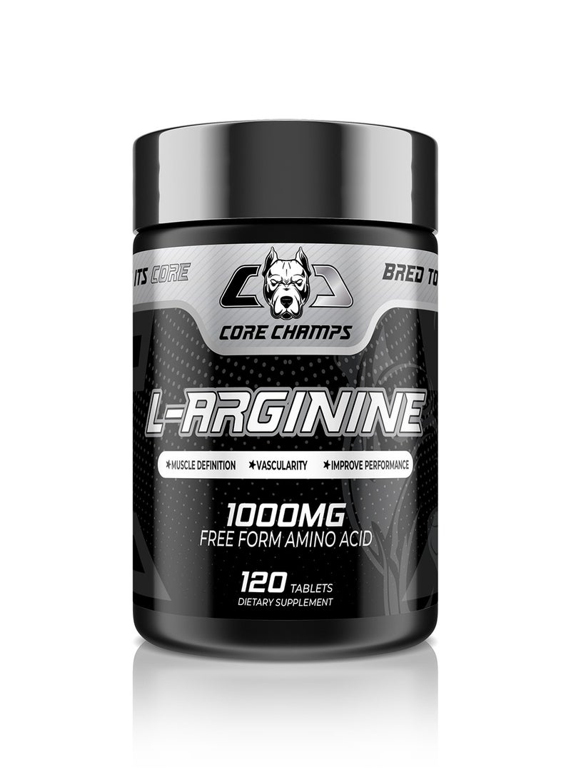 CORE CHAMPS - Core Champs L-Arginine 1000mg 120 Tablets - Image 1