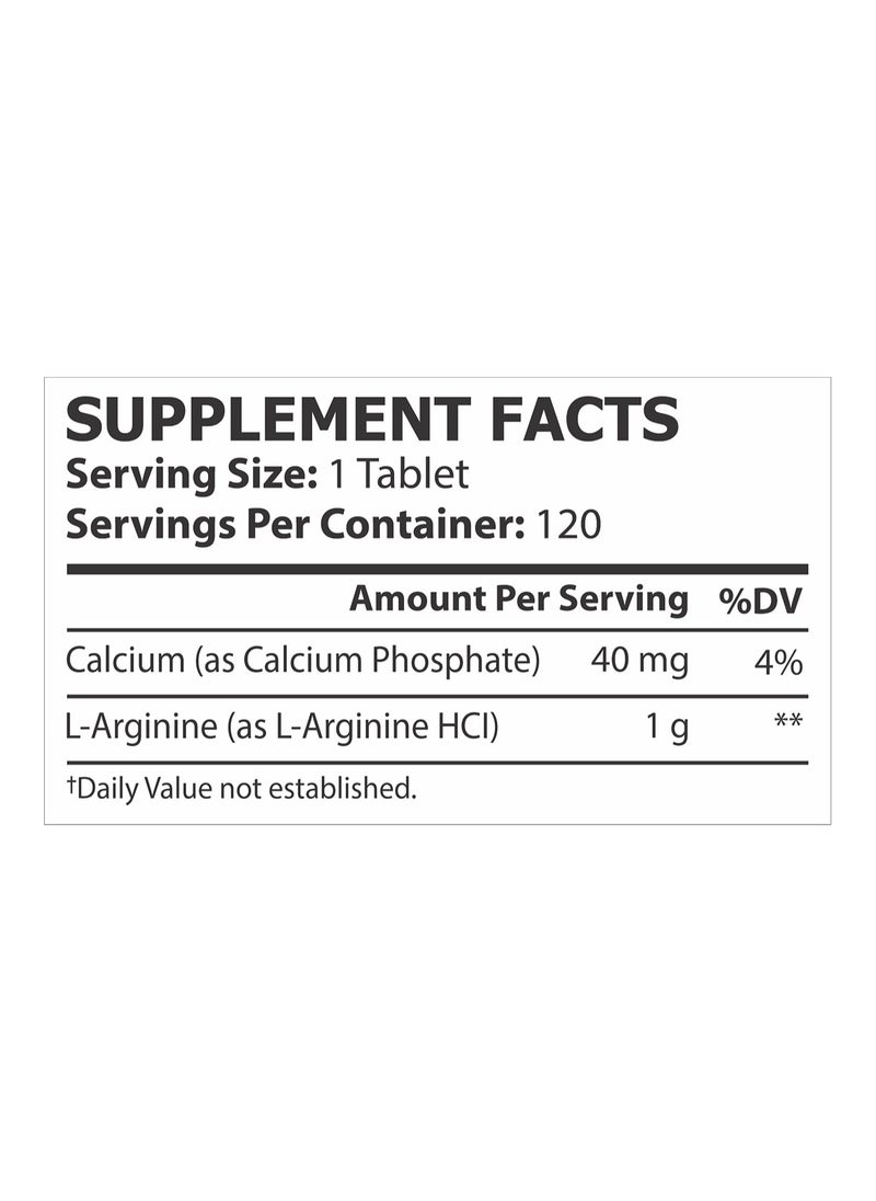 CORE CHAMPS - Core Champs L-Arginine 1000mg 120 Tablets - Image 1