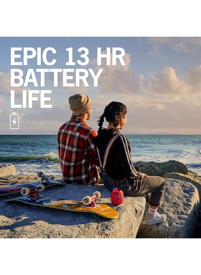Ultimate Ears WONDERBOOM 2, Portable Wireless Bluetooth Speaker, Big Bass 360 Sound, Waterproof/Dustproof IP67, Floatable, 100 Ft Range - Radical Red - Image 3