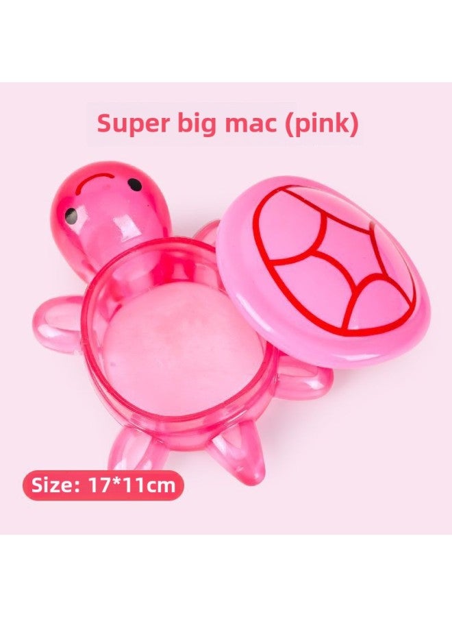Big Mac Luminous Turtle Mini Internet Red Little Turtle Touch Toy Large All-chan Red Ornaments For Girls-Color:1 Giant Pink Turtle 17cm [17cm Giant/removable]  - Image 1