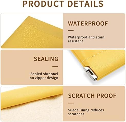 Aspeona 4Pcs Mini Makeup Bag Mini Pouch Small Leather Pouch Pocket Cosmetic Bag Small Cosmetic Pouch Waterproof Portable Mini Storage Bag for Purse Small Makeup Bag for Travel - Image 3