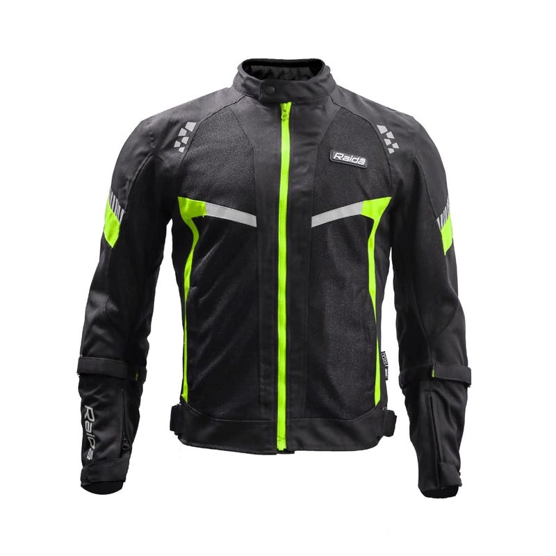 Raida Unisex-Adult, Polyester Bolt Motorcycle Standard Length Jacket | Ce Level 2 Armors | Abrasion Resistance Fabric | Lightweight (Xs, Hiviz) - Image 1