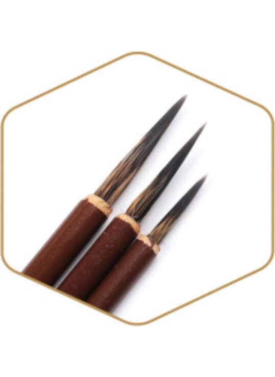 Hobi Market Art Hobby Market Art Chinese Calligraphy Writing Brush Set 3 Pieces  - Image 2