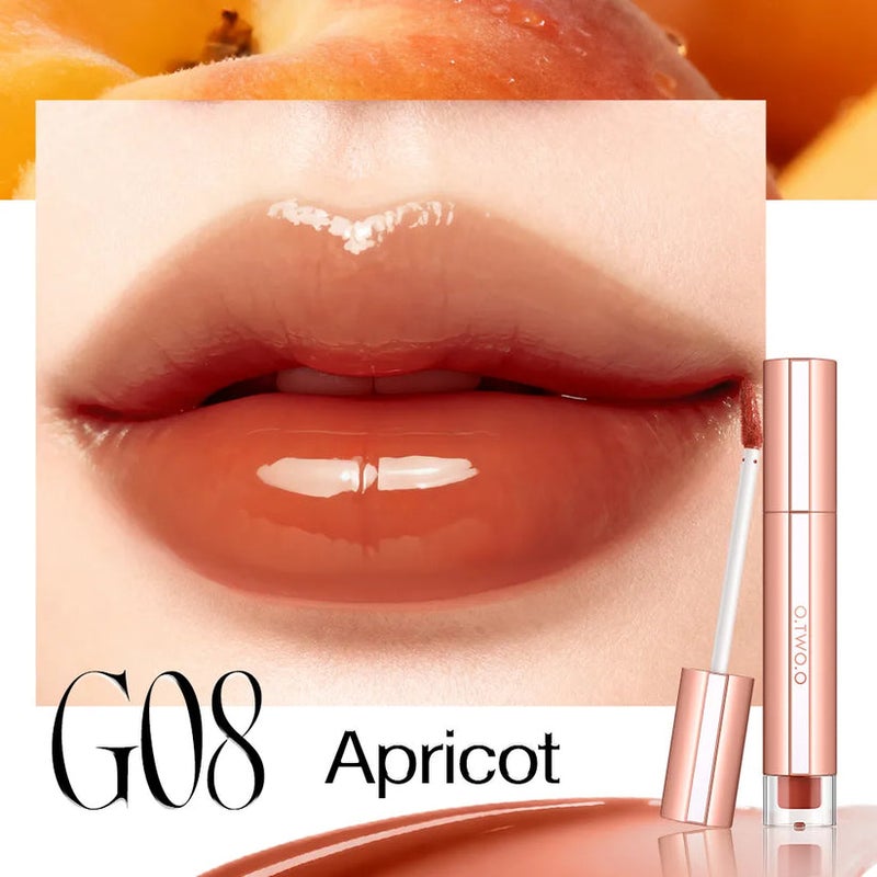 O.TWO.O Glossy Watery Lasting Gloss Lip Tint - G08/Apricot  2G - Image 1
