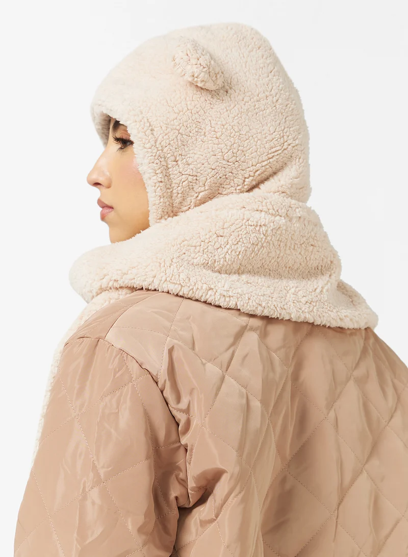 جينجر Faux Fur Hut & Scarf Set