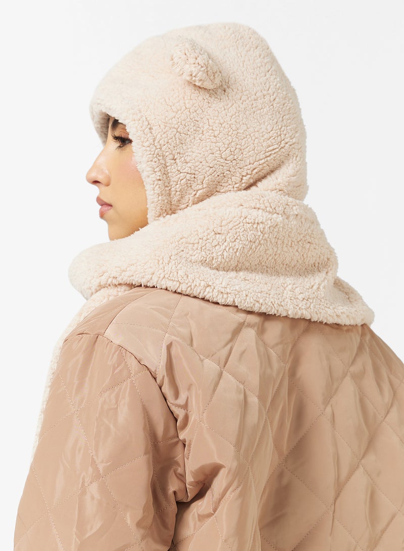 جينجر طقم قبعة ووشاح من الفرو الصناعي - Image 2