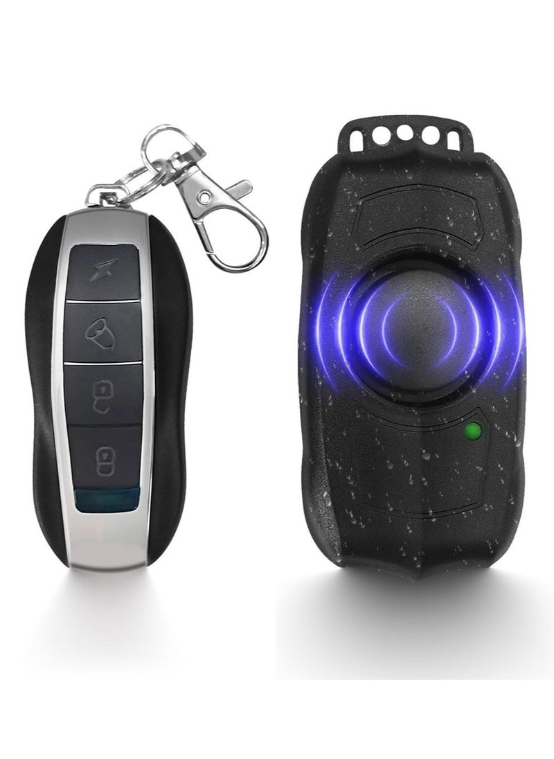 Generic - USB Rechargeable Bike Alarm with Remote, 110dB Loud Wireless Anti Theft Vibration Motion Sensor Vehicle Security Alarm System Waterproof Bicycle Trailer Motorcycle Alarm - Image 1
