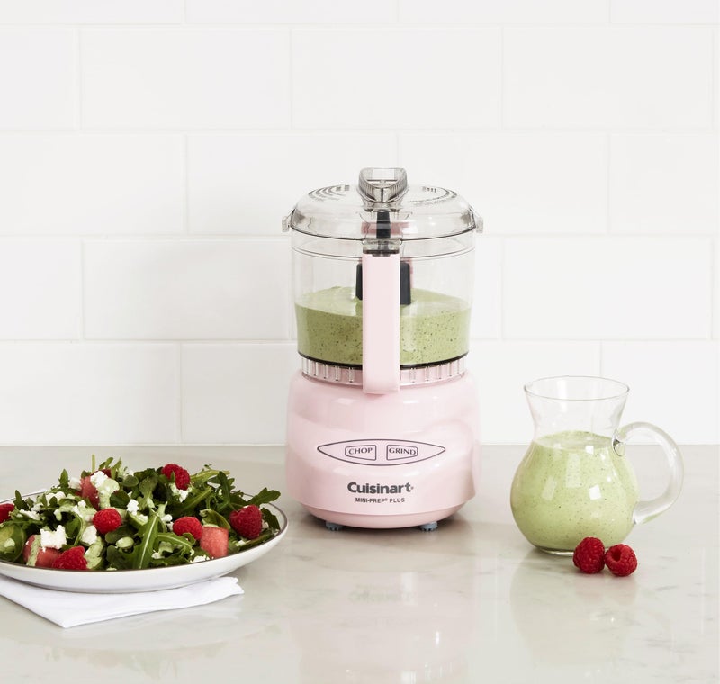 Cuisinart Mini-Prep Plus Food Processor, 24-Ounce Mini Food Processor to Chop Herbs, Vegetables, and Hard Cheese, 24-Ounce Work Bowl, Reversible Stainless Steel Blade, DLC-2APK, Pink - Image 2