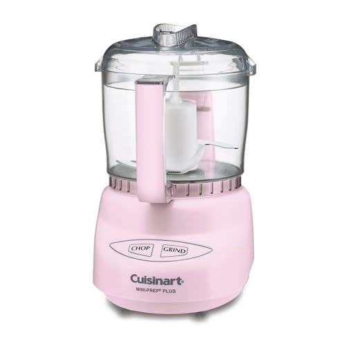 Cuisinart Mini-Prep Plus Food Processor, 24-Ounce Mini Food Processor to Chop Herbs, Vegetables, and Hard Cheese, 24-Ounce Work Bowl, Reversible Stainless Steel Blade, DLC-2APK, Pink - Image 1