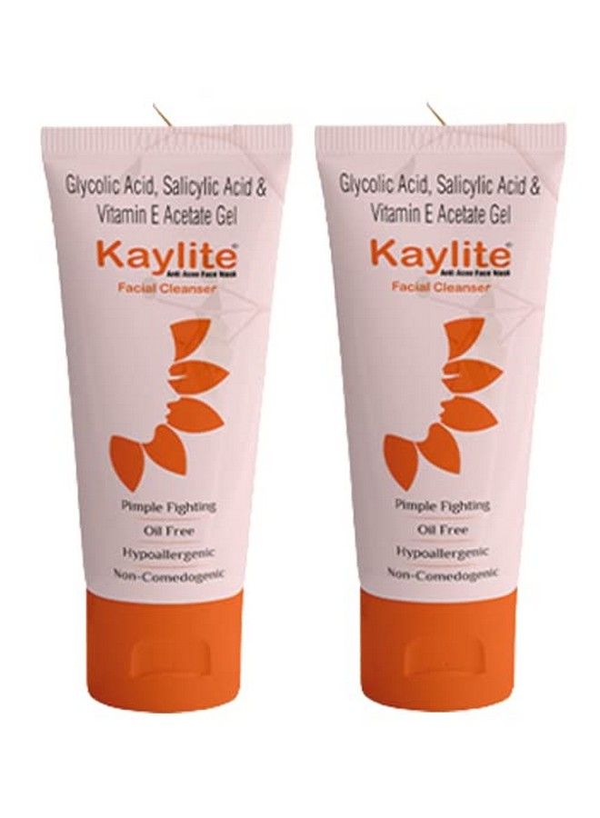 Kaylite Facial Cleanser Anti Acne Face Wash Salicylic Acid And Vitamin Eacetate Gel Oil Free(Pack Of 2) 120 Ml - Image 1