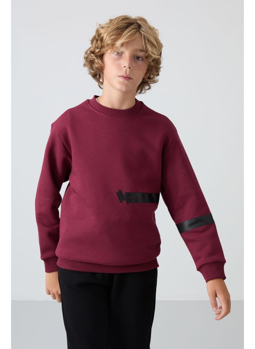Tommy Life Judas tree cotton thick fluffy soft textured standard fit printed boy sweatshirt - 11238  - Image 1