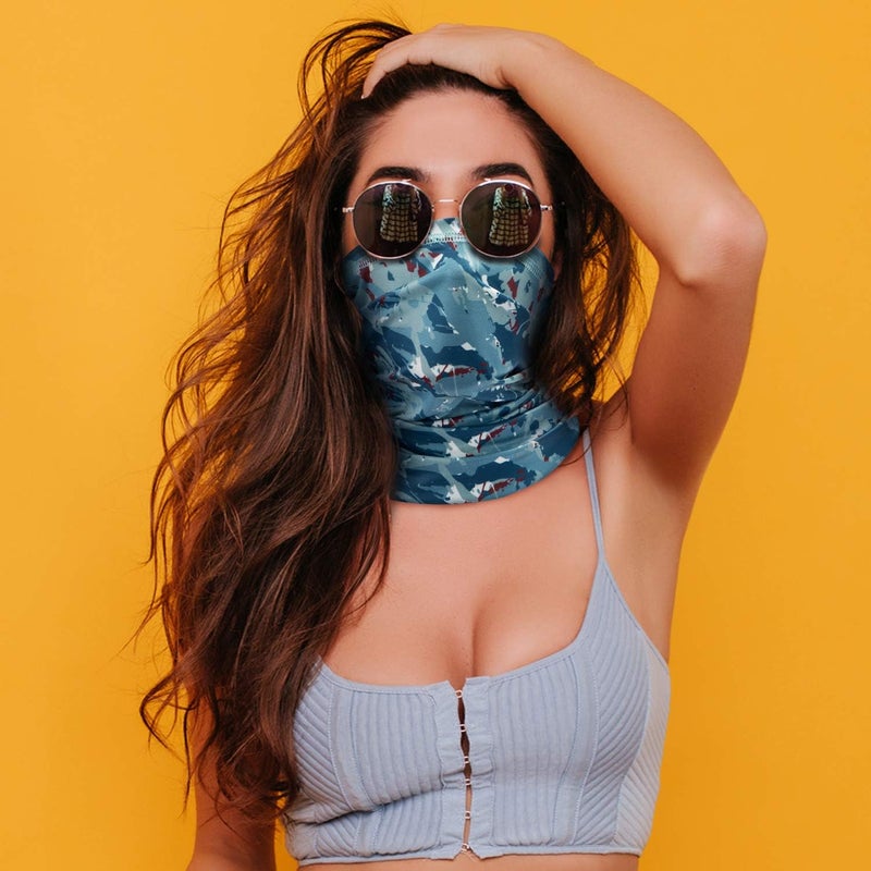 Doerix Neck Gaiter Face Mask Reusable, Cloth Face Masks Bandana Balaclava Cover Scarf Shield - Image 3