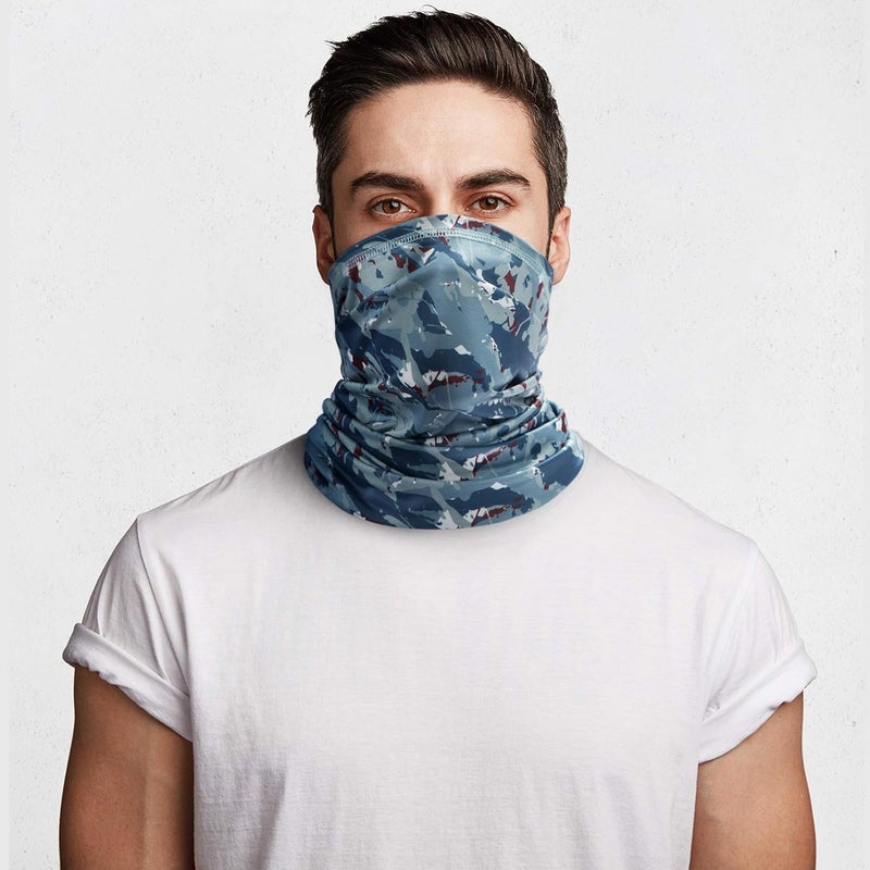Doerix Neck Gaiter Face Mask Reusable, Cloth Face Masks Bandana Balaclava Cover Scarf Shield - Image 2