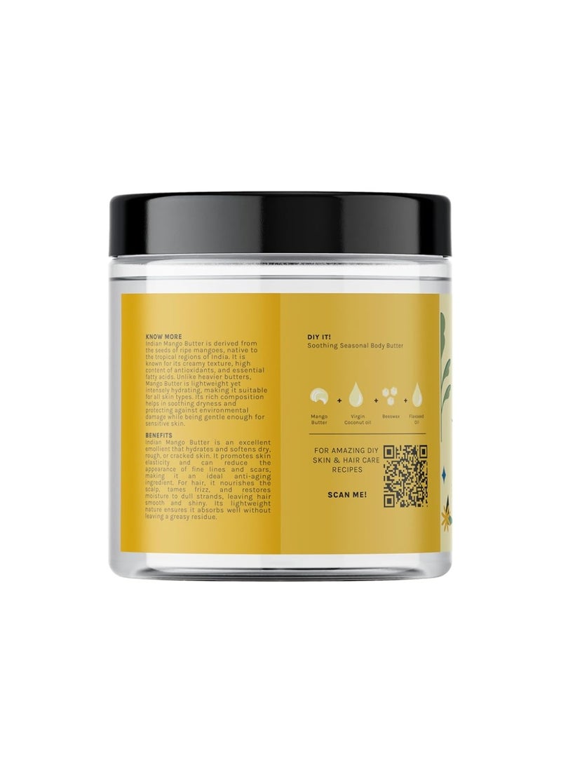 Tattvalogy Mango Butter | 100% Raw, Unprocessed and Unrefined Body Butter | Lotion For Dry Skin | Lip Balm | Lip Cream | For Moisturization & Nourishment of Body and Skin | In Plastic Jar - 50 gm - Image 2