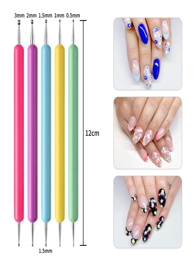 NFRBTD 15 PCS Nail Dotting Tools Nail Art Tools, Gel Polish Acrylic Nail Tools Kit - Image 3
