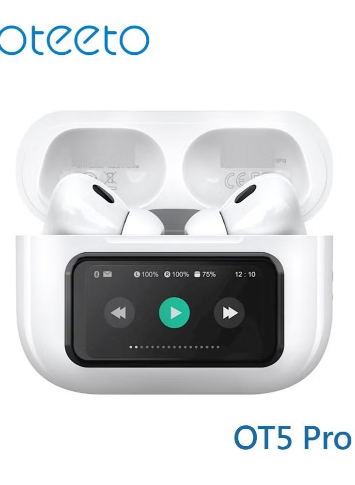 Oteeto OT5 Pro Wireless Eabuds With Smart Diplay Hi-Fi Sound Quality and Noise Cancellation Designed For Android Mobiles and Tablets - Image 3