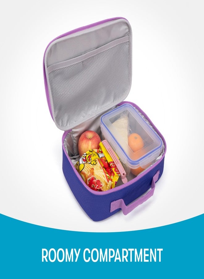 زيبيت حقيبة غداء ثلاثية الأبعاد للبنات من ZIPIT، صندوق غداء عدسي للمدرسة، مزينة بالفراشات - Image 2