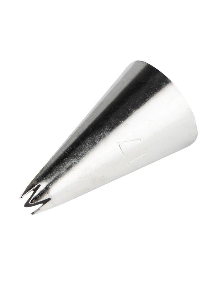 Restaurantware Pastry Tek Piping Tip, 1 Open Star Decorating Tip - #17, Dent-Resistant, Stainless Steel Icing Tip, Dishwasher-Safe, Decorate Cupcakes, Cakes, or Cookies - Image 1