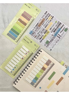 Kağıt Gemi Dükkan 3-Piece Transparent Pet Index Set 10 Colored Ruled Soft Tones / Index Sticker / Postit / Post-It  - Image 2