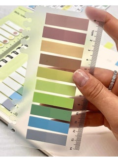Kağıt Gemi Dükkan 3-Piece Transparent Pet Index Set 10 Colored Ruled Soft Tones / Index Sticker / Postit / Post-It  - Image 3