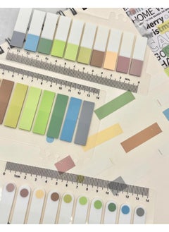 Kağıt Gemi Dükkan 3-Piece Transparent Pet Index Set 10 Colored Ruled Soft Tones / Index Sticker / Postit / Post-It  - Image 5