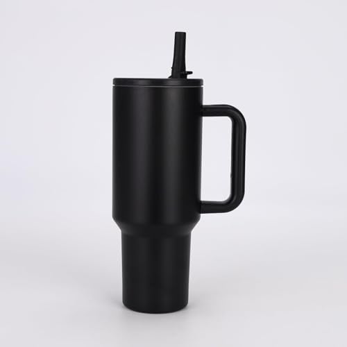 JUGTE Tumbler Stainless Steel Vacuum Insulated Flask with lid and Straw 1200ml Cup Flip Efficient Retention Cold and Heat Water Bottle Travel Coffee Flask (Sky Blue) - Image 1