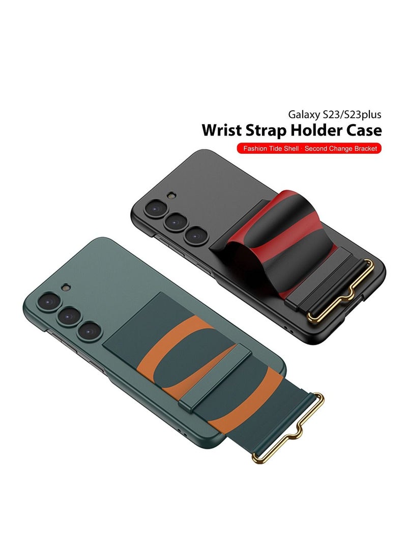 Case for Samsung Galaxy S23 Plus 5G with Strap, Hard Polycarbonate Back Ultra Thin Hard Shockproof Cover for Galaxy S23 Plus 5G Strap Case - Image 2