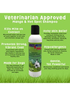 Ovante Dogs Plus Vitamin C Dog Shampoo | All Natural Dermatitis, Demodex Mange, & Hot Spot Treatment For Dogs | Fast And Effective Itch Relief (6 Oz)  - Image 3