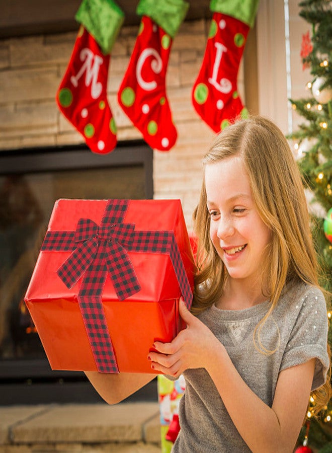 Christmas Ribbon Wired DIY Bow Flower Craft Ribbon for Wreath Floral Bows Crafts Christmas Holiday Celebration Decorations - Image 5