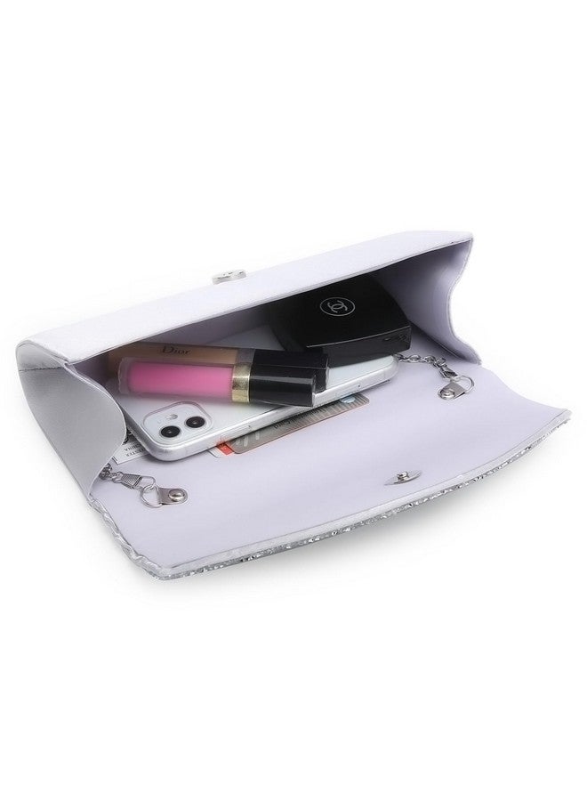 DASEIN حقائب كلاتش للنساء حقائب مسائية كلاتشات رسمية مع أحجار الراين لحفلات الزفاف والاحتفالات والفساتين الأنيقة - Image 4