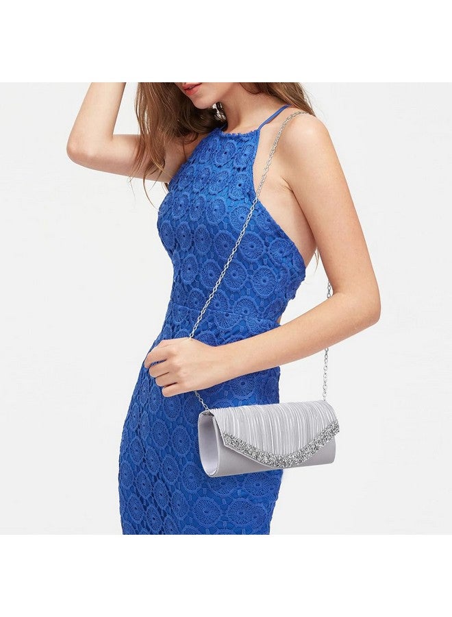 DASEIN حقائب كلاتش للنساء حقائب مسائية كلاتشات رسمية مع أحجار الراين لحفلات الزفاف والاحتفالات والفساتين الأنيقة - Image 2