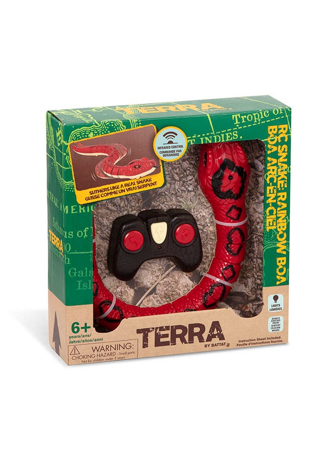 Terra by Battat - Rainbow Boa Infrared Remote Control Snake with Light-Up Eyes, Electronic Animal Toys and Playsets for Kids Aged 6+ Years - Image 1