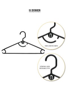 ZOBER Standard Black Plastic Hangers  - Image 4