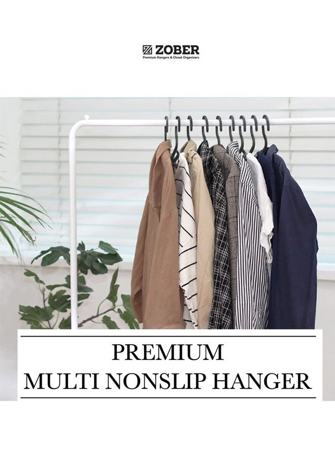 ZOBER Standard Black Plastic Hangers  - Image 2