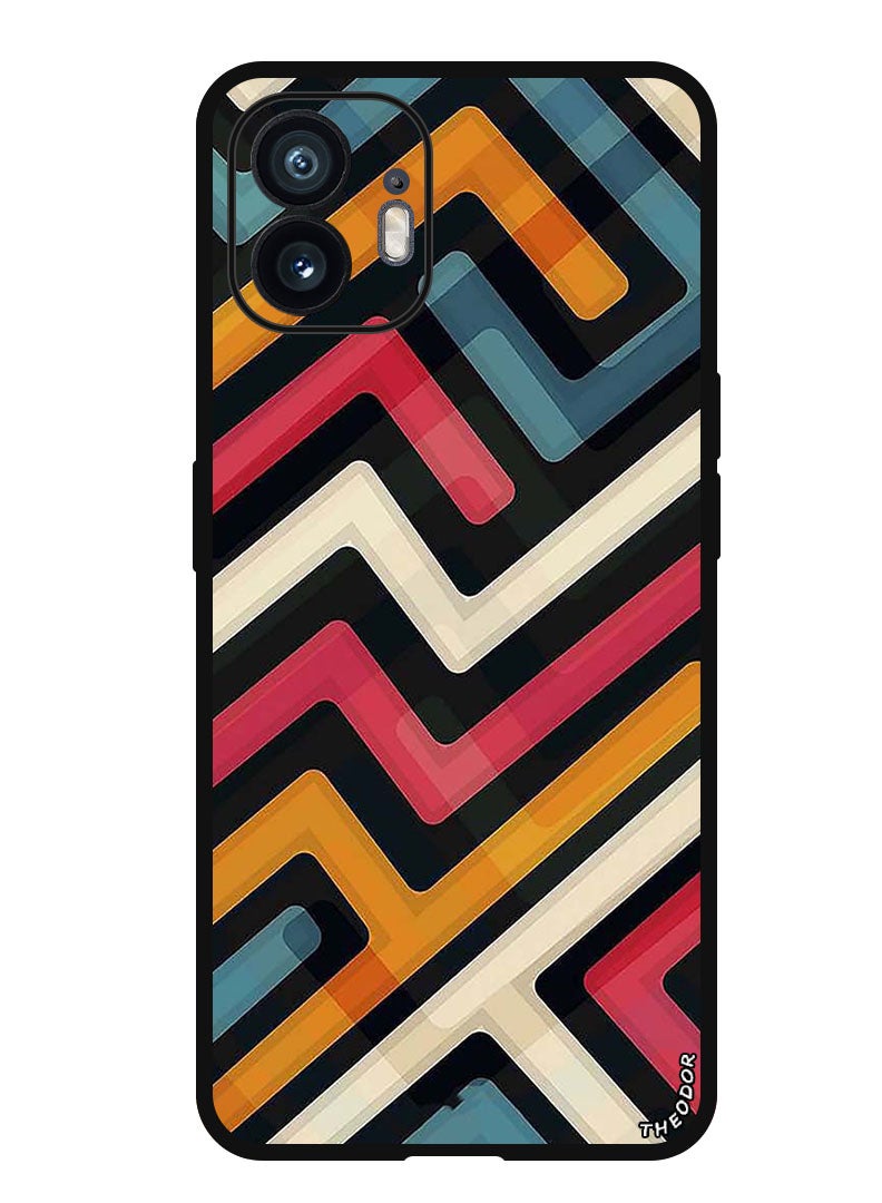 Theodor Protective Case Anti Scratch Shock Proof Bumper Cover For Nothing Phone (2) Lines 1 - Image 1