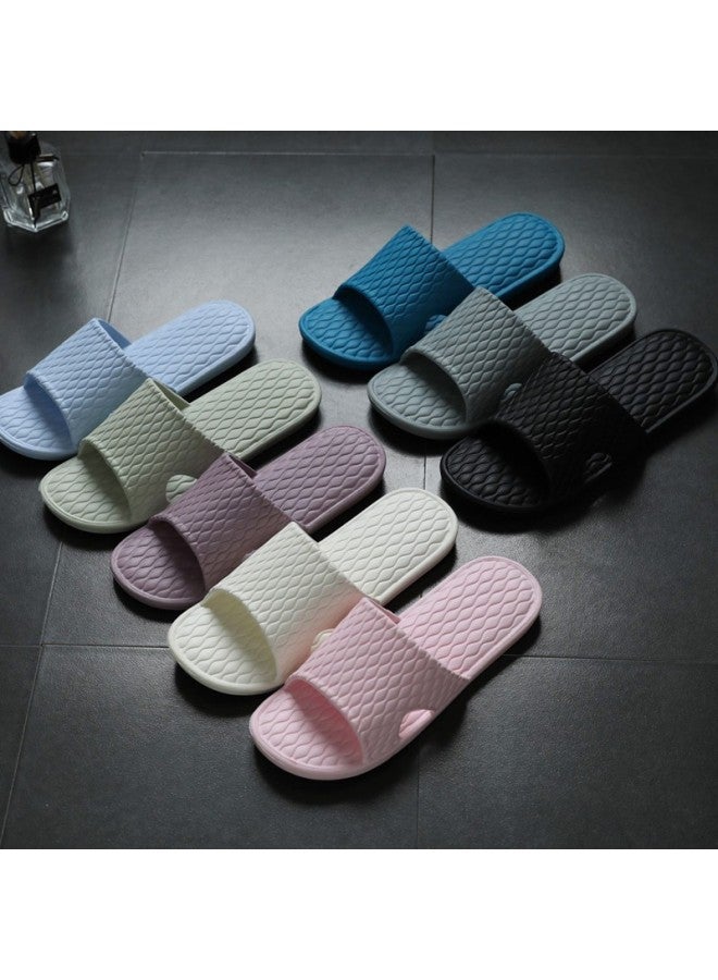 GUOLUOFEI Guoluofei Men's And Women's Indoor Anti-slip Bath Slippers For Home Use White 40-41  - Image 3