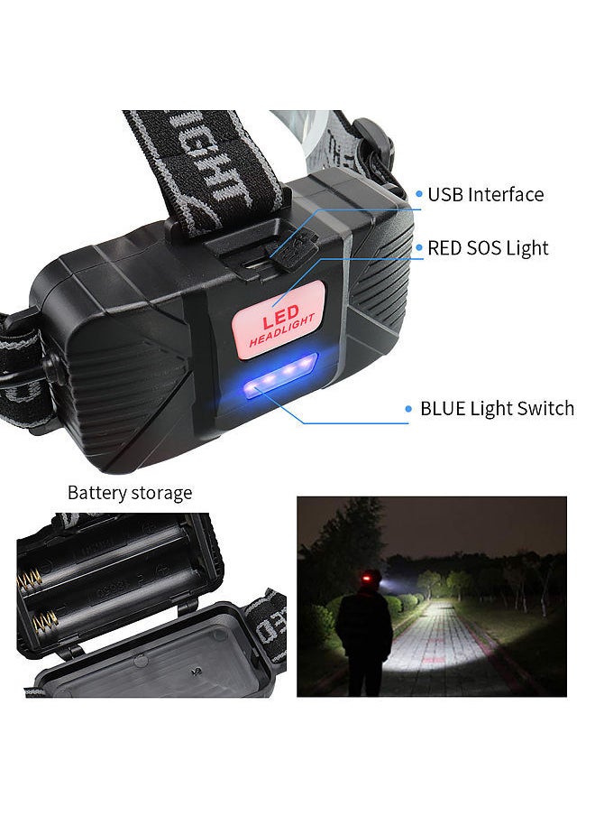 Rechargeable LED Headlamp Adjustable Angle Head Flashlight Bike Light Fishing Outdoor Headlamp Head Light - pzsku/ZB7303826AFA74DEB784BZ/45/_/1680149335/c127145d-b5fa-45da-95fd-2d24566de2ce