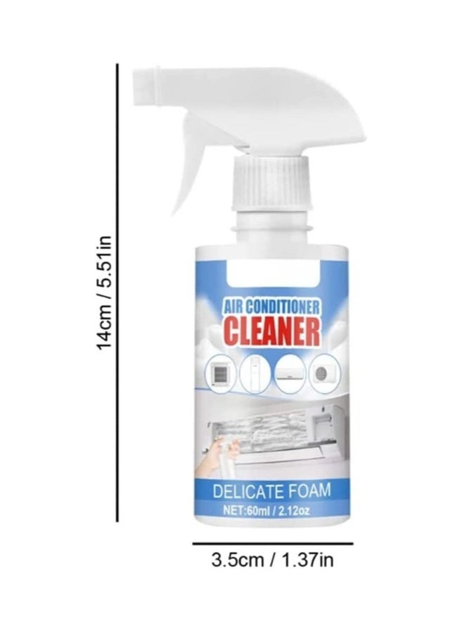 Air Conditioner Foaming Cleaner, Multi-Purpose Removal of Peculiar Smell Home Office Cleaner, 60ml No Washing Air Conditioner Foaming Coil Cleaner Spray, All-purpose Household Bubble Cleaner (3PCS)