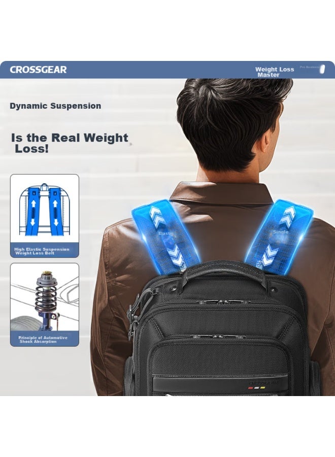 CROSS+GEAR Crossgear Cross Medal Weight Reduction Master Business Backpack For Men, Suitable For 16-inch Huawei Laptop, Business Travel Bag - Image 1