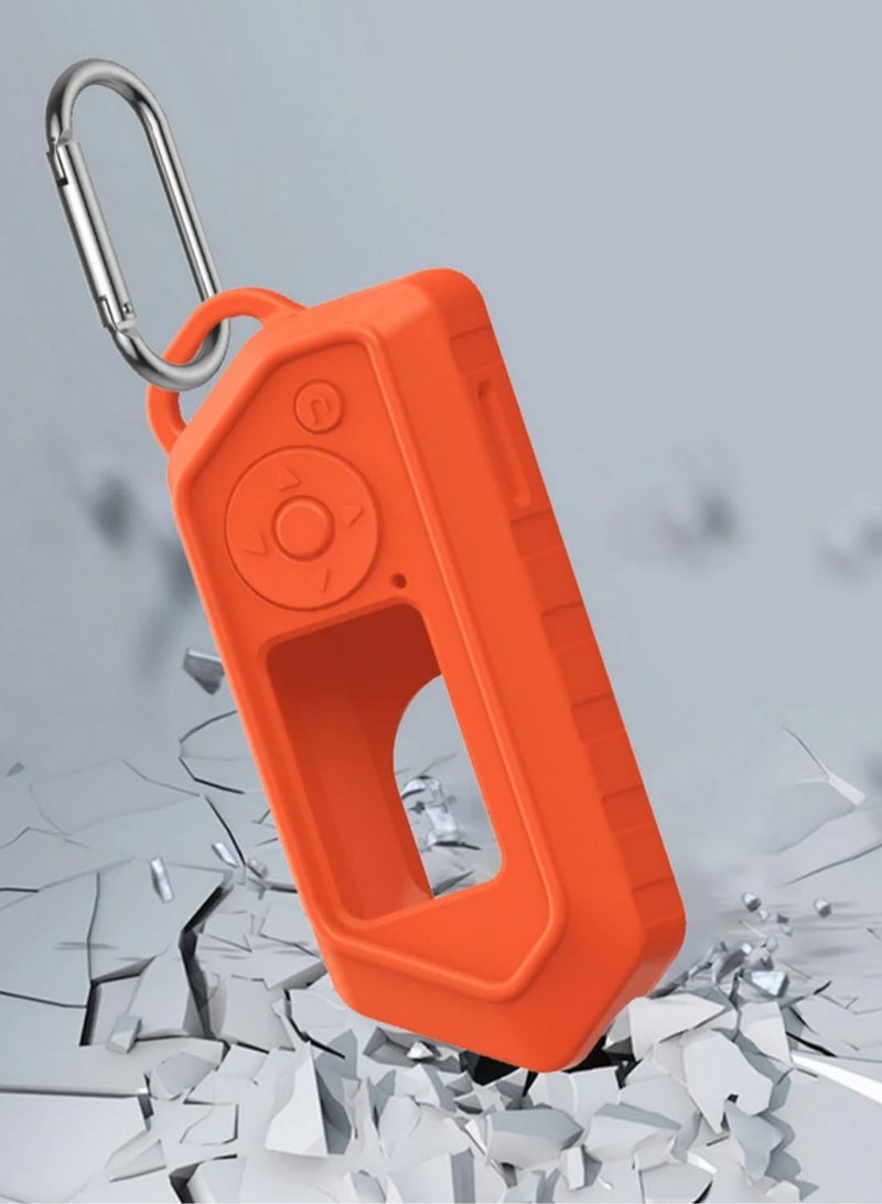 1 قطعة غطاء سيليكون واقي مع خطاف محمول لـ Flipper Zero بتغطية كاملة، مقاوم للصدمات، مقاوم للخدوش، تصميم خفيف الوزن وعصري (برتقالي) - Image 4