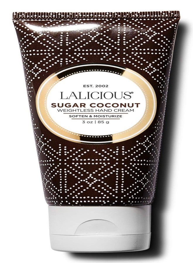 LaLicious Sugar Coconut Weightless Hand Cream - Natural Hand & Cuticle Lotion with Mango Butter & Milk Thistle - Cruelty-Free Skin & Body Moisturizing Cream (3oz) - Image 1