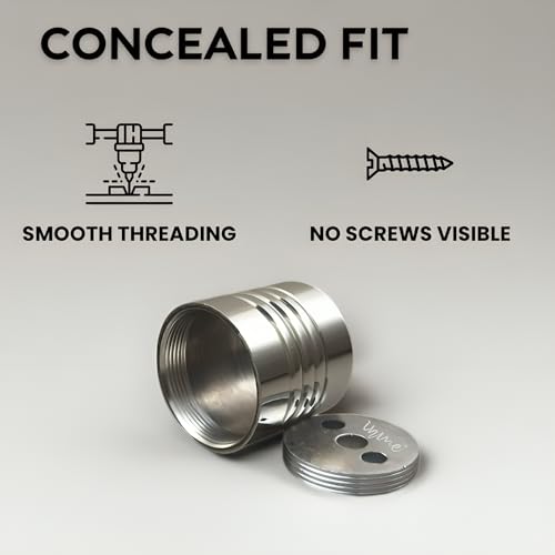 Inme Stainless Steel Curtain Rod Holder Concealed Fit/ Wall to Wall Curtain Bracket Set for Windows, Balcony, Door, Shower with Screws & Wall Plugs Included - 1 inch Glossy Silver (Pack of 6) - Image 4