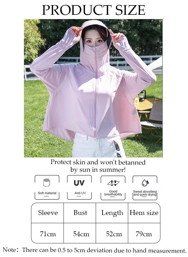 DUNISO Lightweight Sun Protection Clothing For Women, UPF 50+ Long Sleeve Sun Protection Hoodie Shirt, Long Sleeve Ice Silk Hoodie Shirts  for Outdoor Climbing Hiking  - Image 4