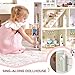 Giant bean Large Pink Wooden Dollhouse with Furniture for Girls with Doorbell LightElevator 6 Rooms 26ft High15 Pcs Furniture  3 Dolls Kids Playhouse Toy for Girls 37 315 x 25 x 122 - Image 2