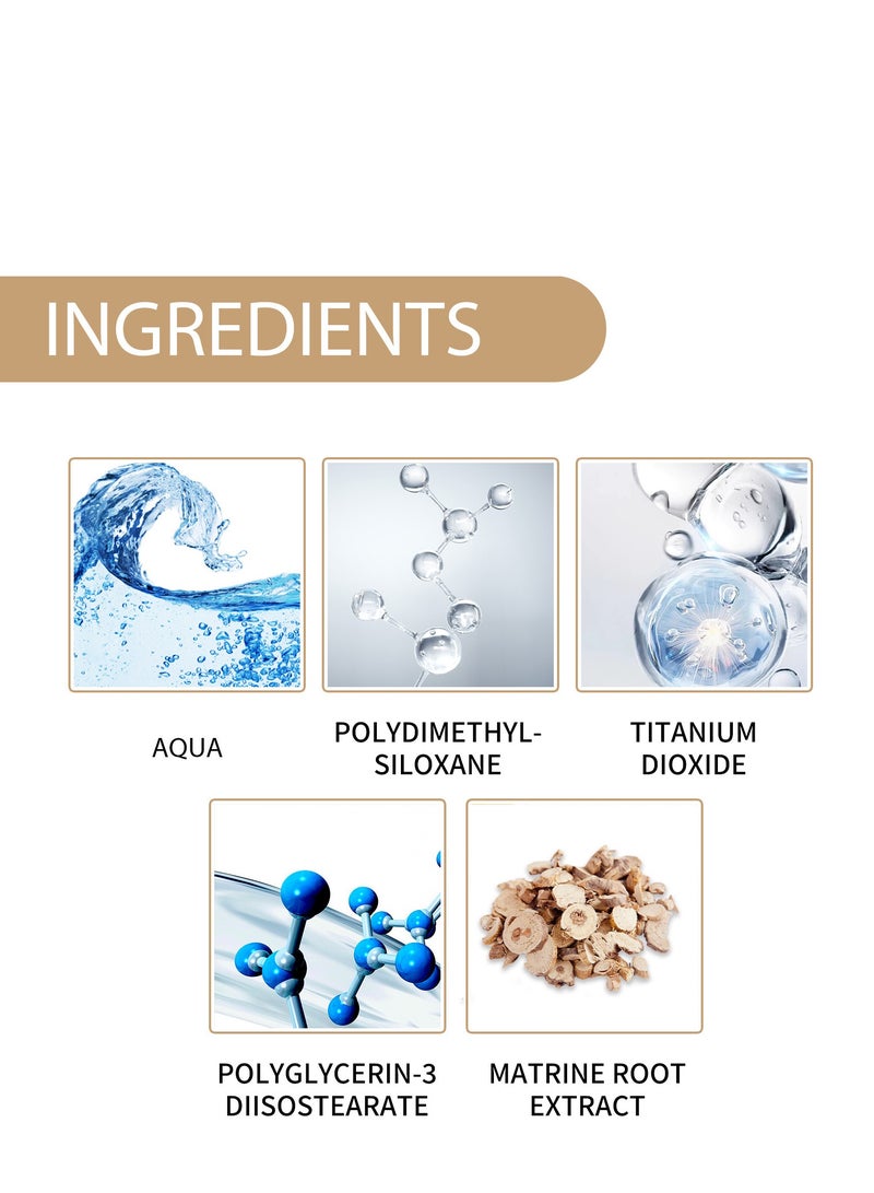 EELHOE Skin Liquid Foundations, Temperature Change Flawless Colour Foundation, Changing Mature Skin Foundation, Dry Skin Moisturizing Lasting Foundation, Waterproof Poreless Cover Concealer 30ml - Image 3