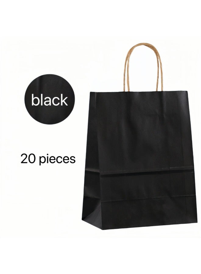 Generic 20 pcs  Black Paper Gift Bags  - Image 1