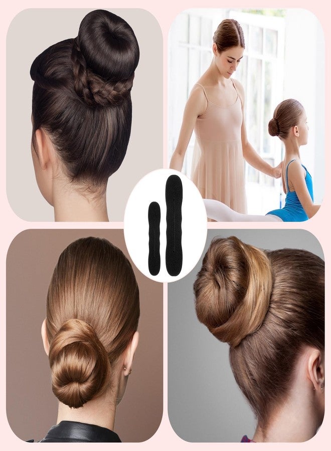 LLOUSSAK 11Pcs Hair Bun Maker Kit, (3 Large, 4 Small) Soft Foam Sponge Buns with 3Pcs Twist Hair Tool and Comb, Reusable Flexible Hair Bun Donut for Women Updos, Ballet Buns, Waves Style - Image 5